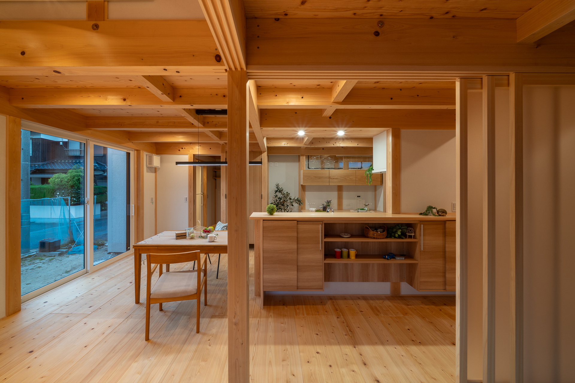 自然素材をふんだんに使ったLDK