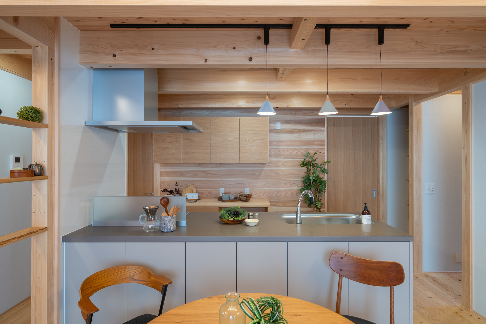 自然素材をふんだんに使ったLDK