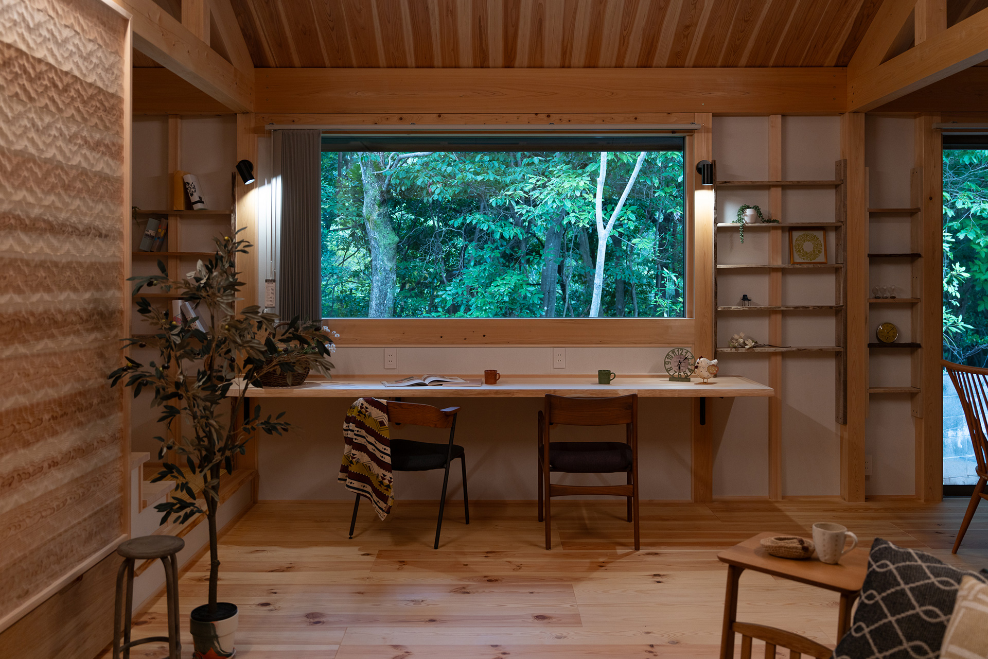 自然素材をふんだんに使ったLDK