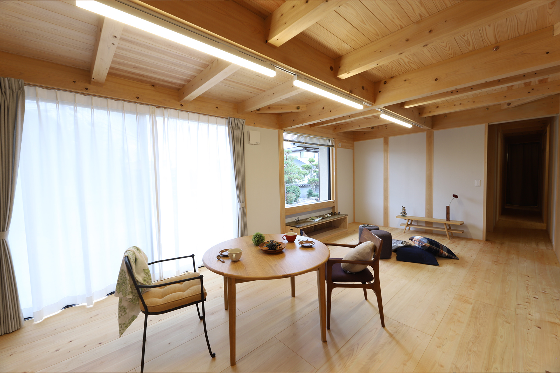 自然素材をふんだんに使ったLDK